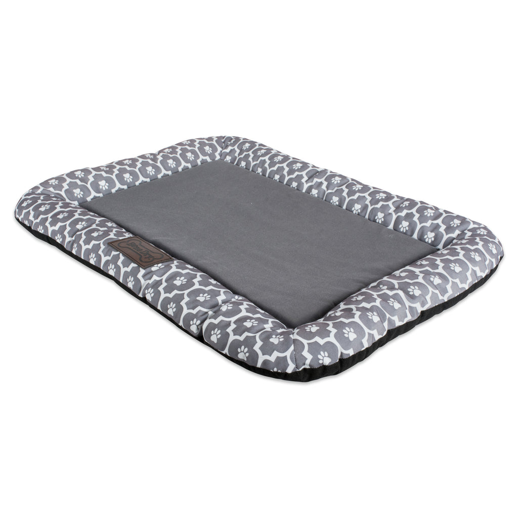 DII Border Cushion Lattice Gray Rectangle Medium