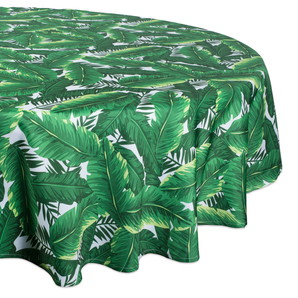 Banana Leaf Outdoor Tablecloth 60 Round