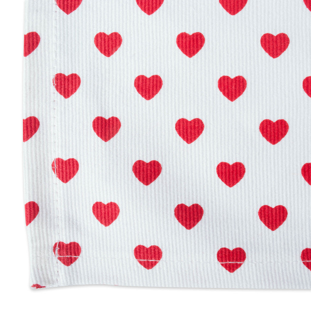 DII Lil Hearts Ribbed Placemats Set of 6