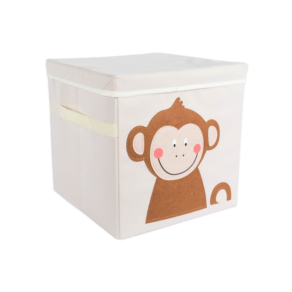 Polyester Kid Fts Cube Monkey Square With Lid 13x13x13