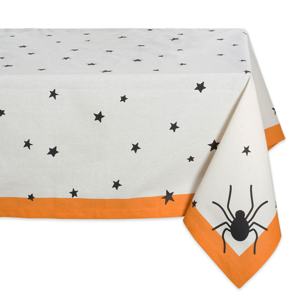 Black Stars Print Tablecloth 52x52