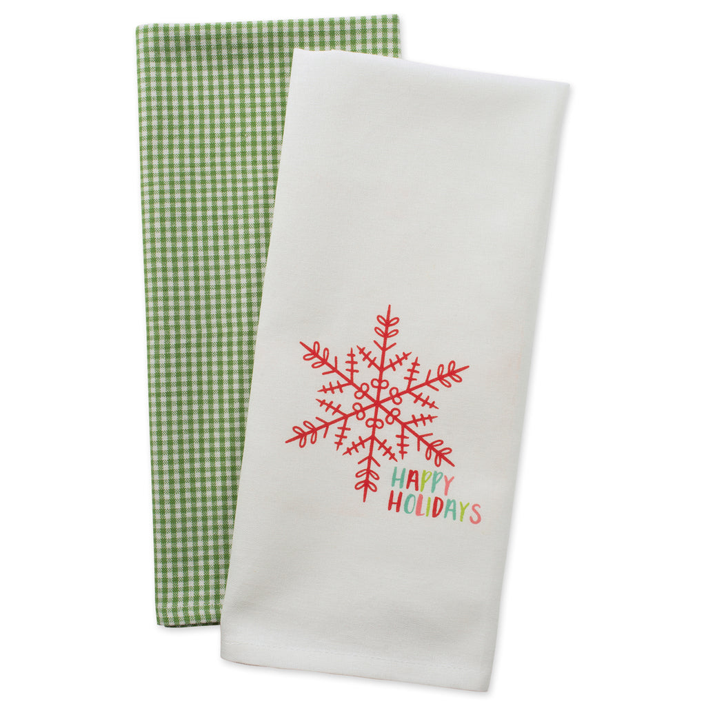 Happy Holidays - Dish Towel Set of 2