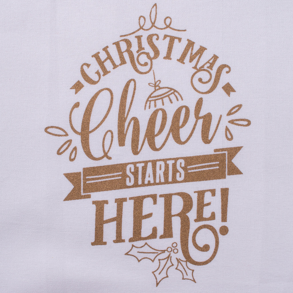 Christmas Cheer Printed Dishtowel Set of 2