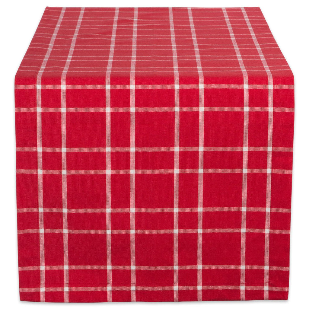 Holly Berry Plaid Table Runner 14x108