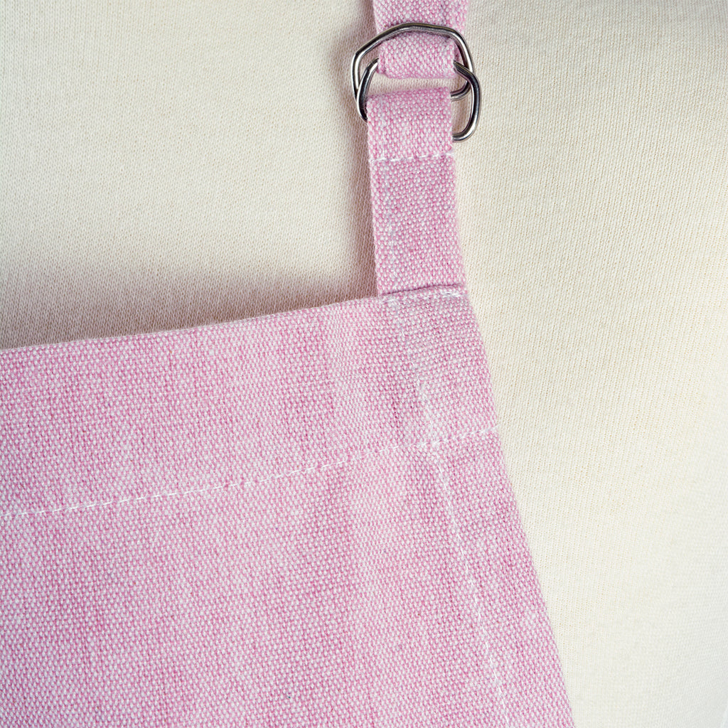 Rose Solid Chambray Chef Apron