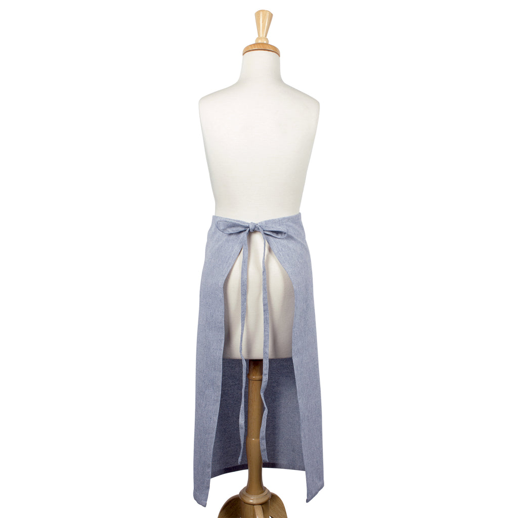 DII Blue Solid Chambray Bistro Apron