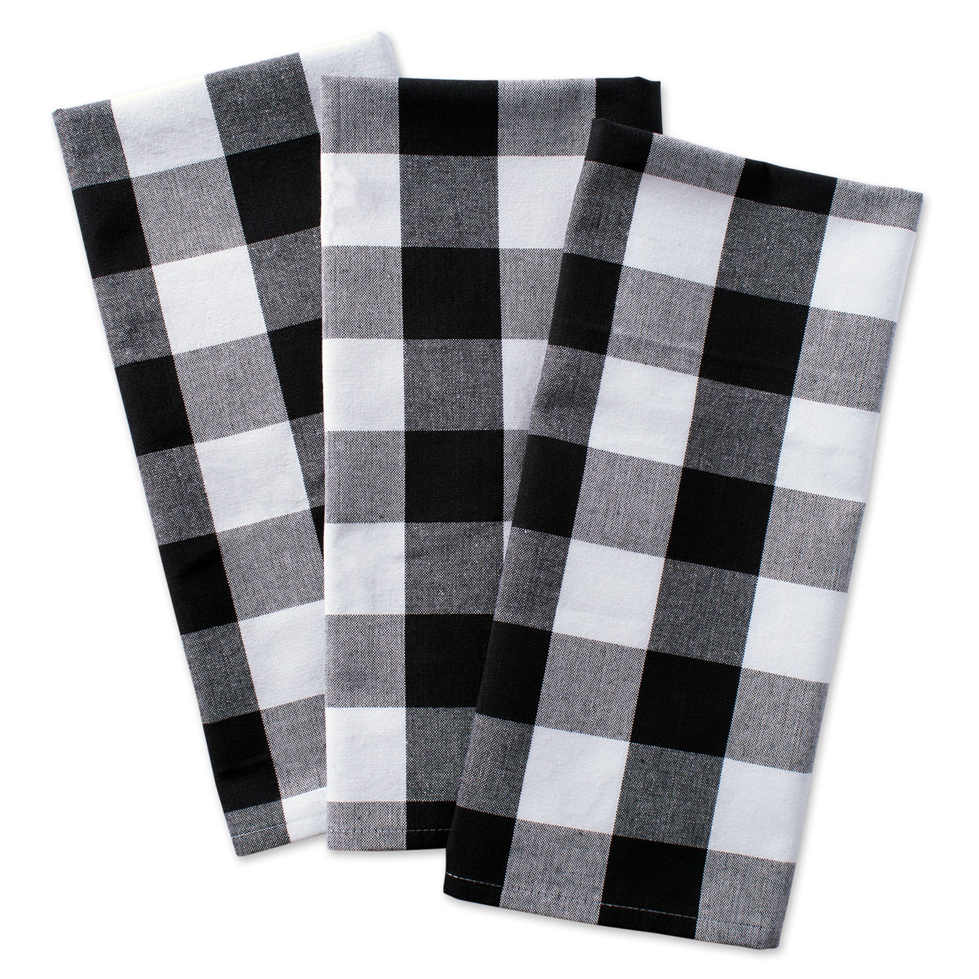 DII Black Buffalo Check Dishtowel (Set of 3)