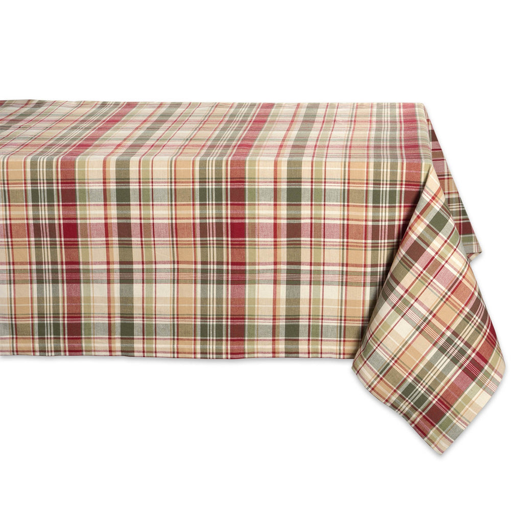 Give Thanks Plaid Tablecloth 52x52