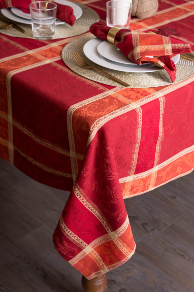Harvest Wheat Jacquard Tablecloth