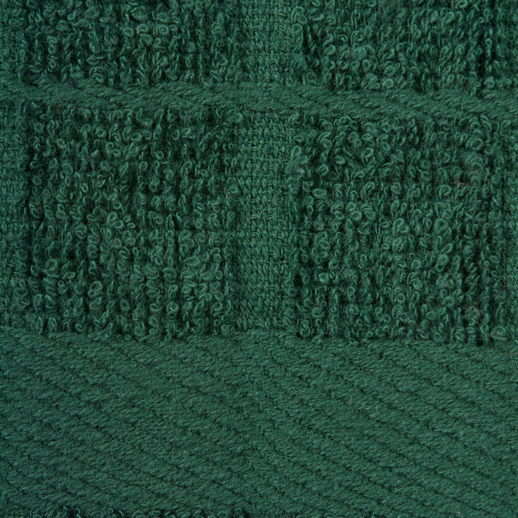 DII Solid Dark Green Windowpane Terry Dishcloth Set of 6