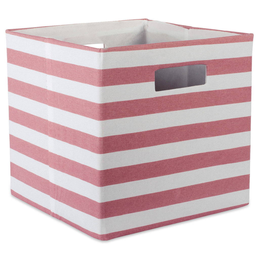 Polyester Cube Stripe Rose Square 11x11x11