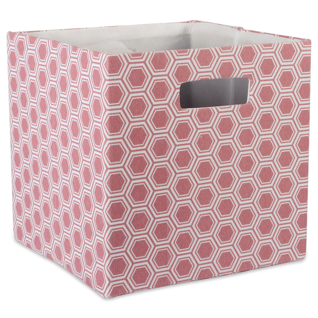 Polyester Cube Honeycomb Rose Square 13x13x13