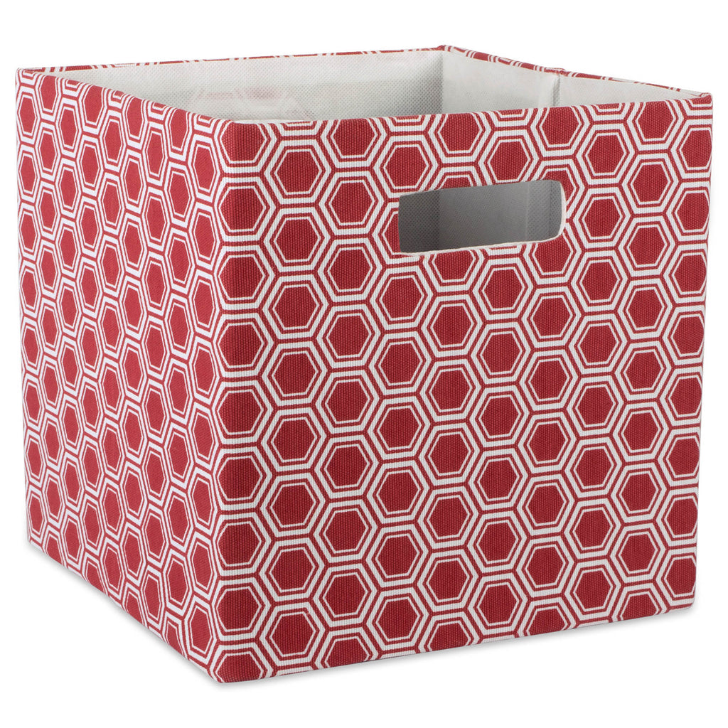 Polyester Cube Honeycomb Rust Square 13x13x13
