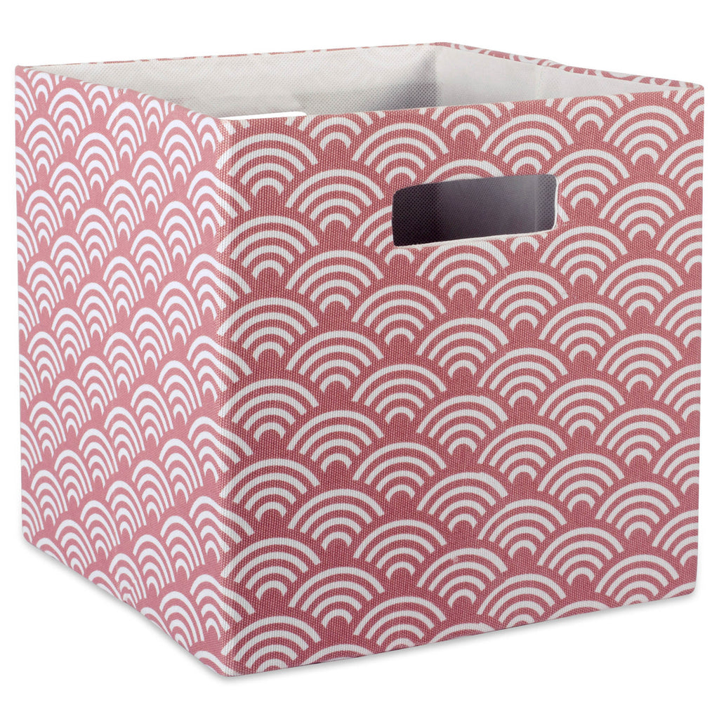 Polyester Cube Waves Rose Square 13x13x13