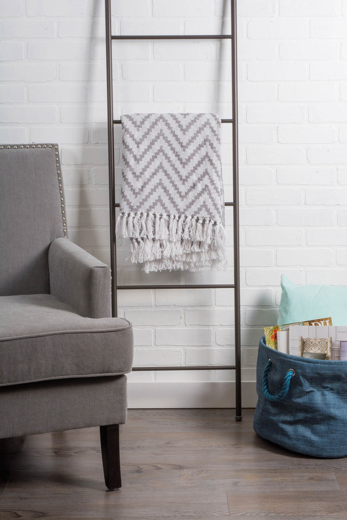 DII Gray Large Chevron Throw