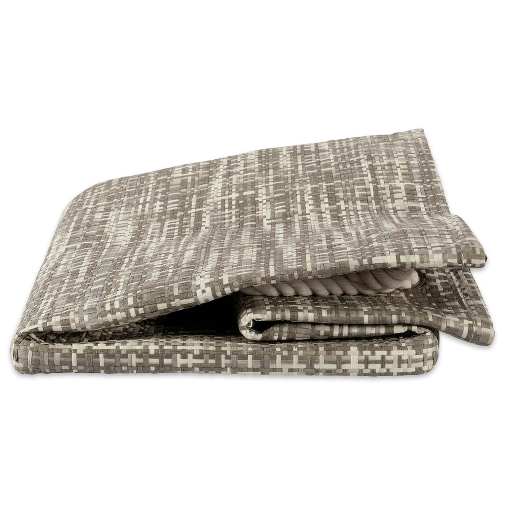 Paper Bin Tweed Gray Rectangle Medium