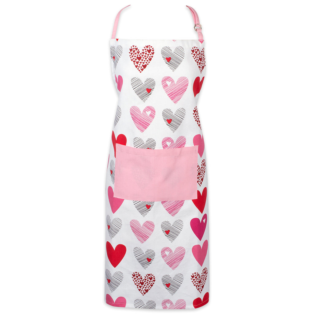 Hearts Collage Print Chef Apron