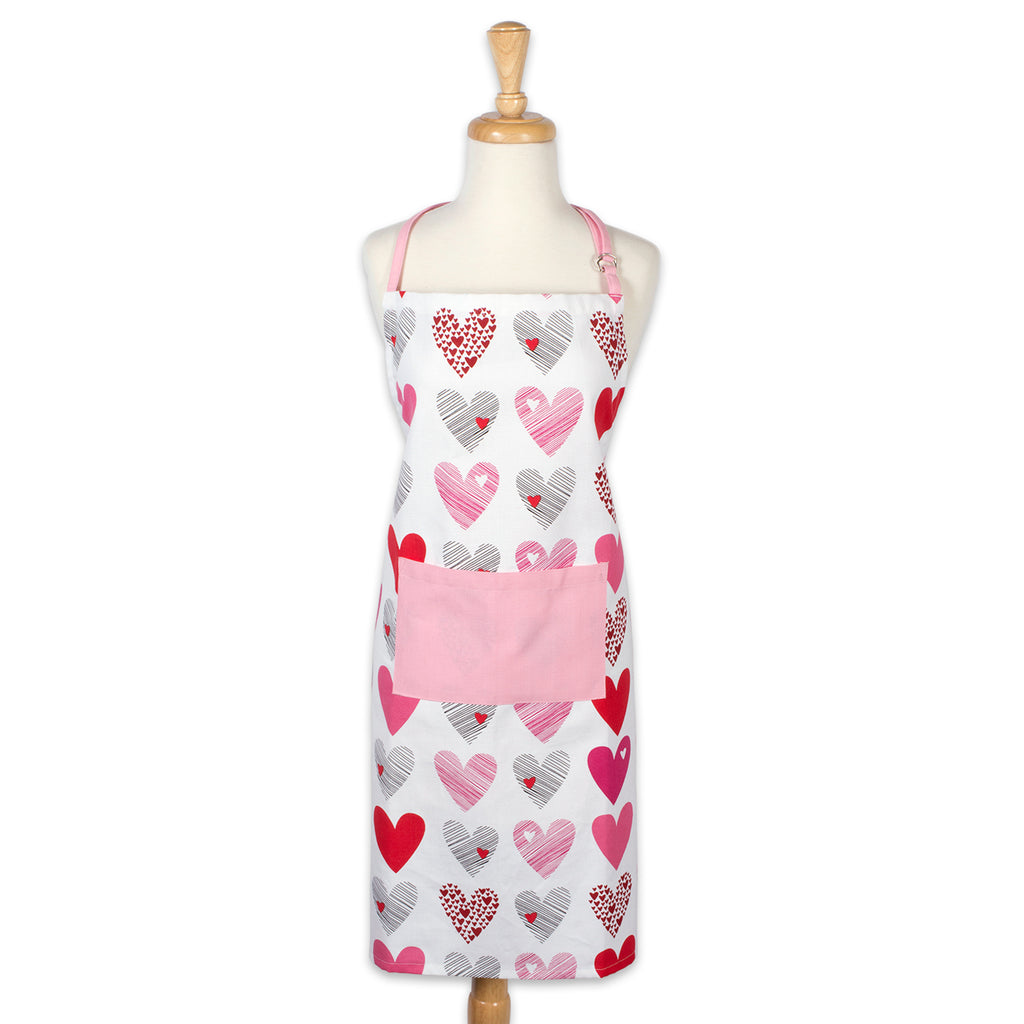 Hearts Collage Print Chef Apron