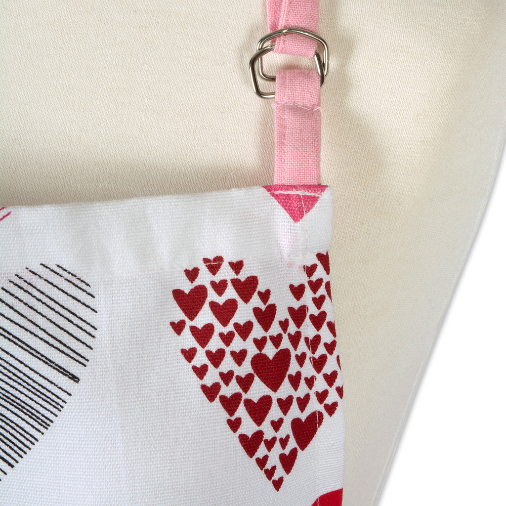 Hearts Collage Print Chef Apron