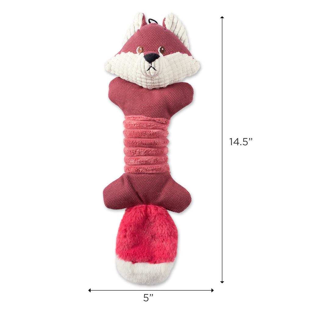 DII Fox Squeaky Bone Pet Toy