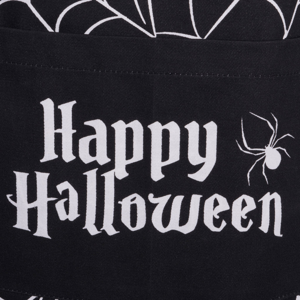Happy Halloween Spider Web Chef Apron