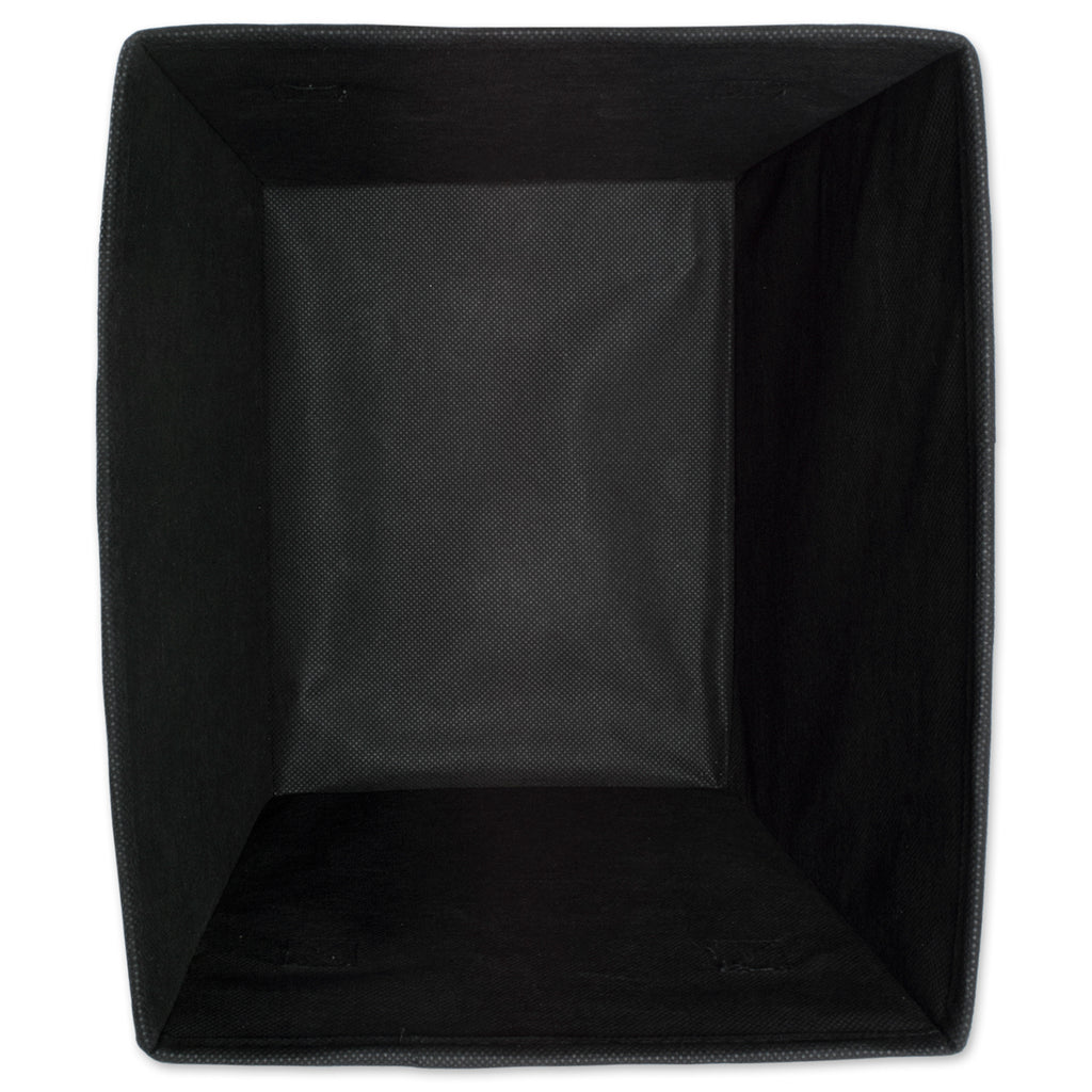 DII Polyester Laundry Bin Marble Black Trapezoid Medium Set of 3