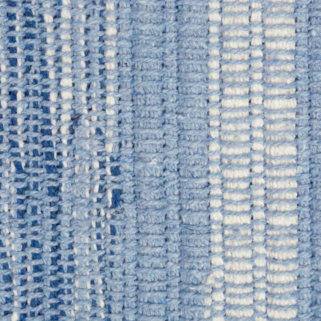 DII Varigated Blue Recycled Yarn Rug