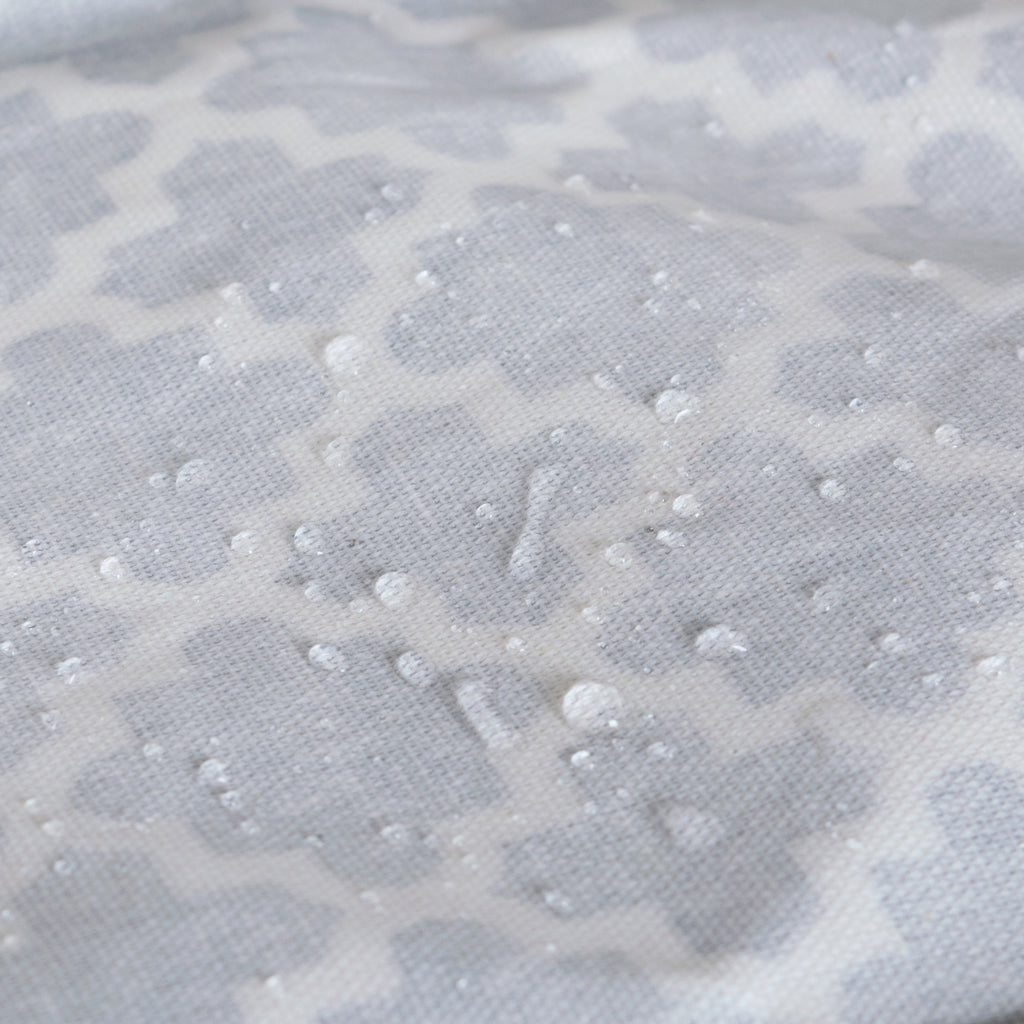 DII Pe Coated Cotton/Poly Laundry Bin Lattice Gray Rectangle Small Set of 2
