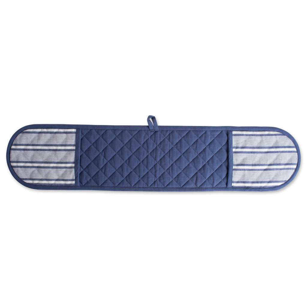 DII French Blue Chef Stripe Double Oven Mitt