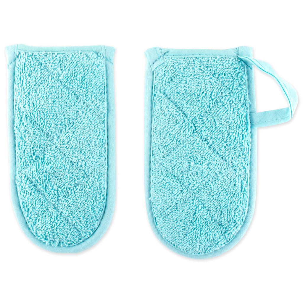 Aqua Terry Pan Handle Set of 3