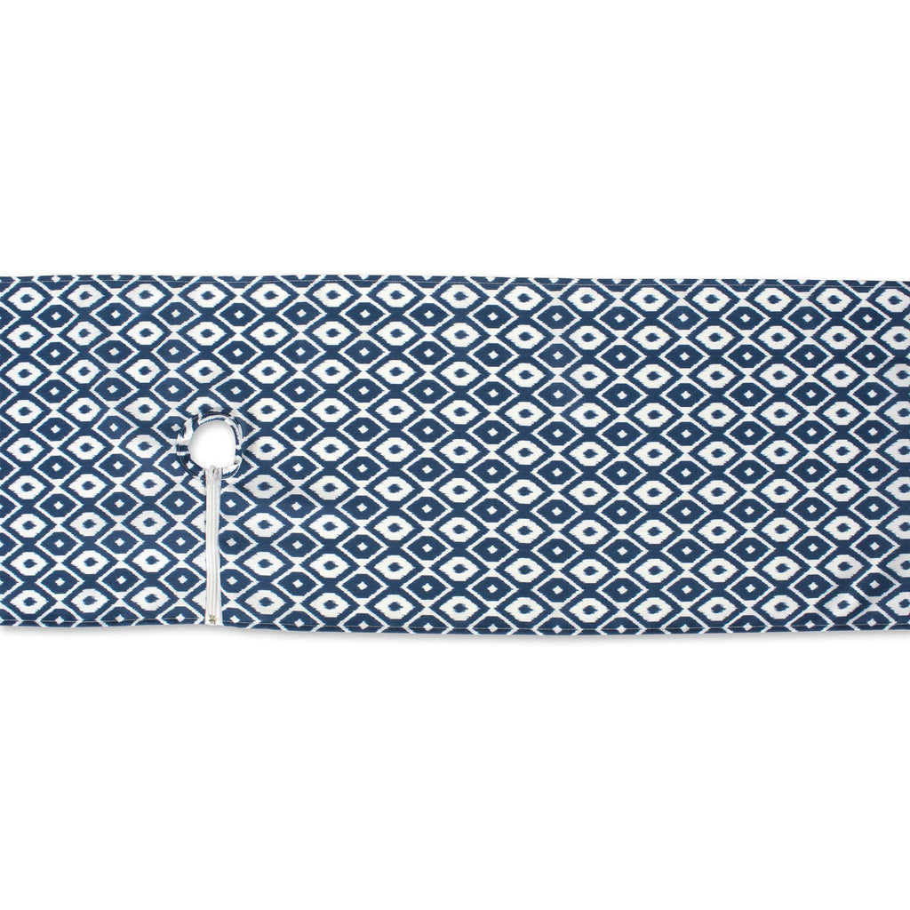 DII Blue Ikat Outdoor Table Runner With Zipper