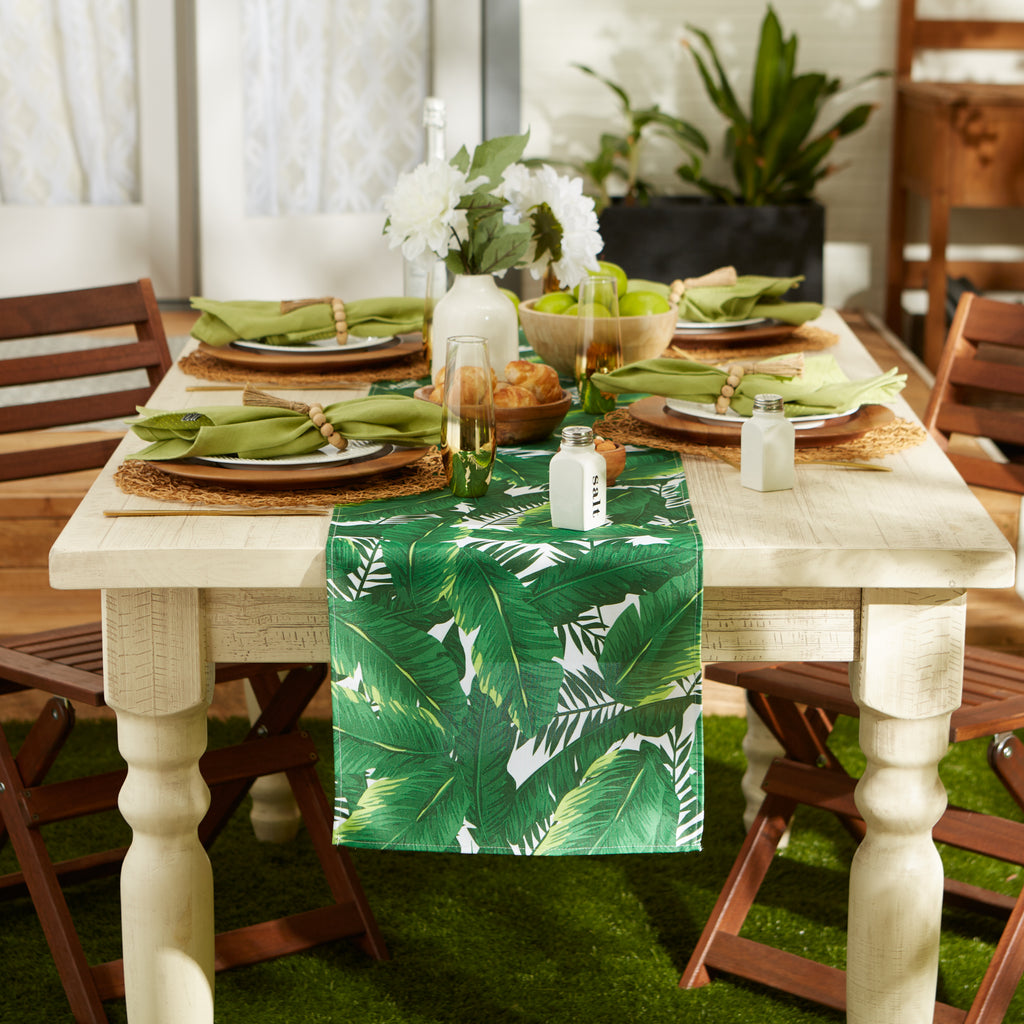 Banana Leaf Outdoor Table Runner