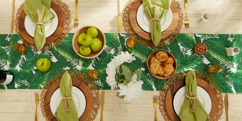 Banana Leaf Outdoor Table Runner