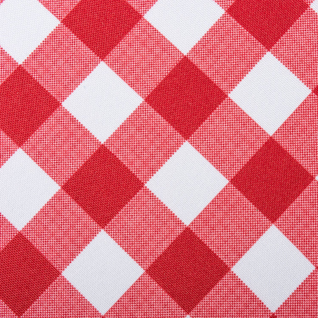 DII Red Check Outdoor Table Runner