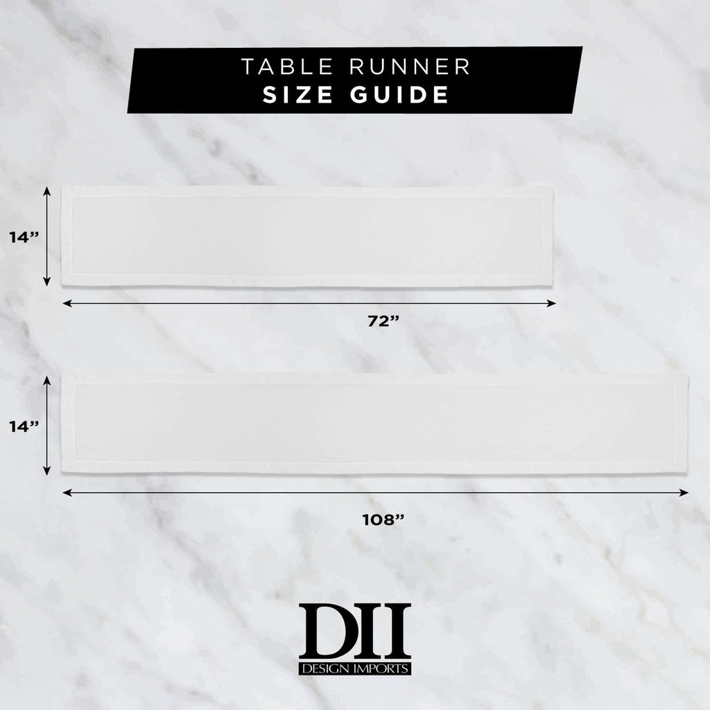 DII Red Check Outdoor Table Runner