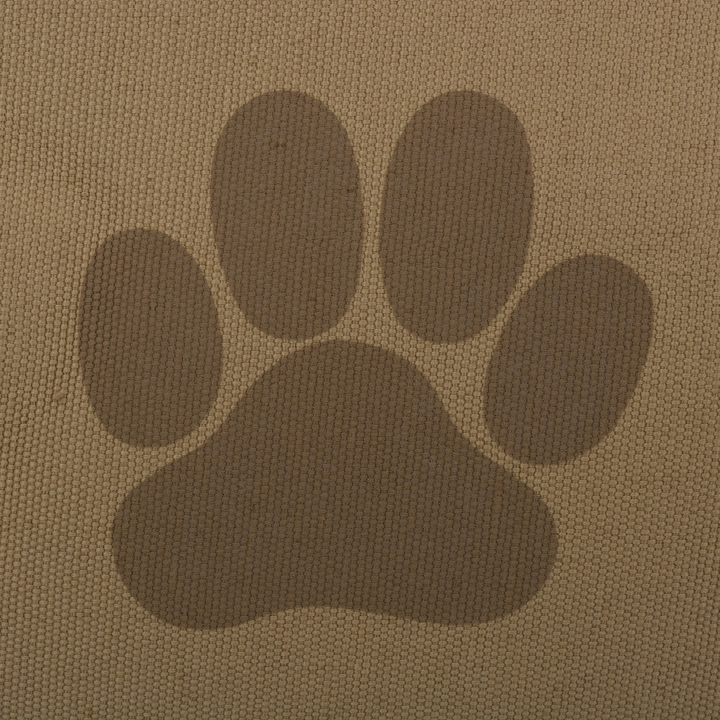 DII Polyester Pet Bin Paw Taupe Rectangle Small