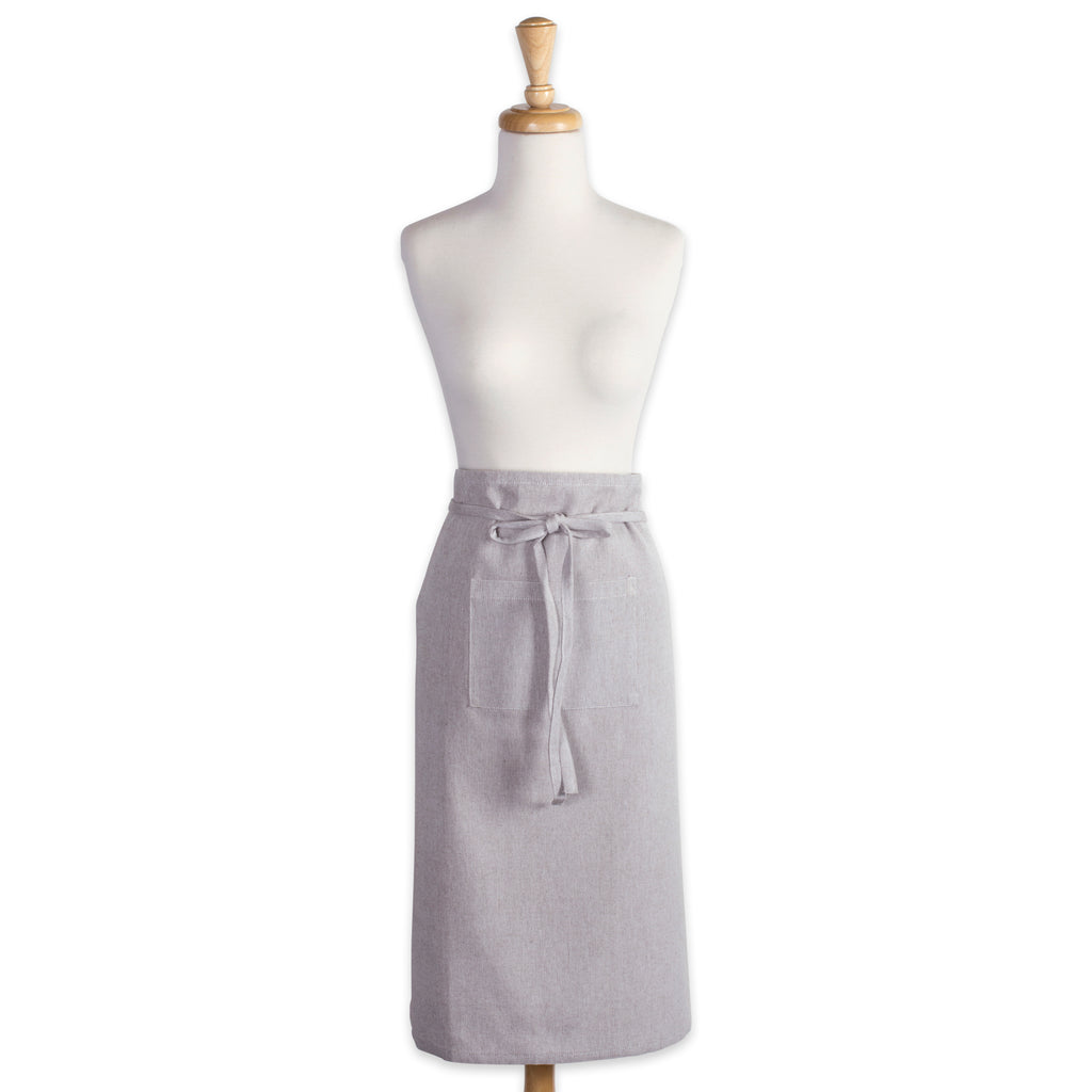 DII Stone Brown Solid Chambray Bistro Apron