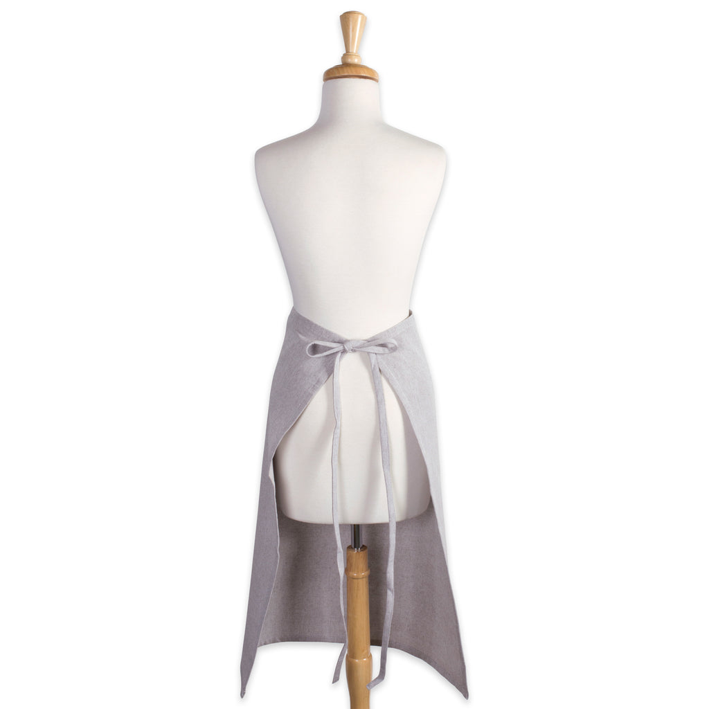 DII Stone Brown Solid Chambray Bistro Apron