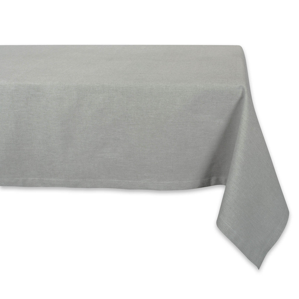 Artichoke Solid Chambray Tablecloth 60x104