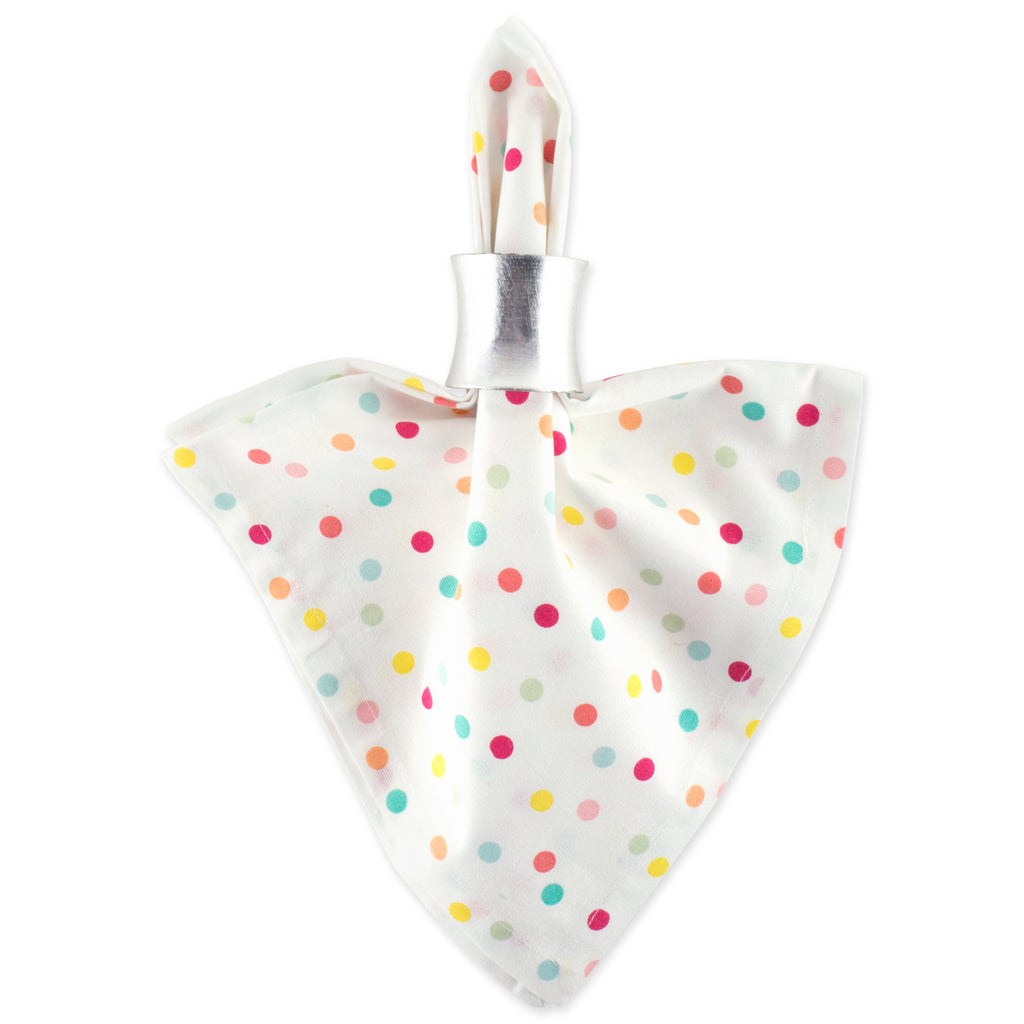 DII Multi Polka Dots Print Napkin Set of 6