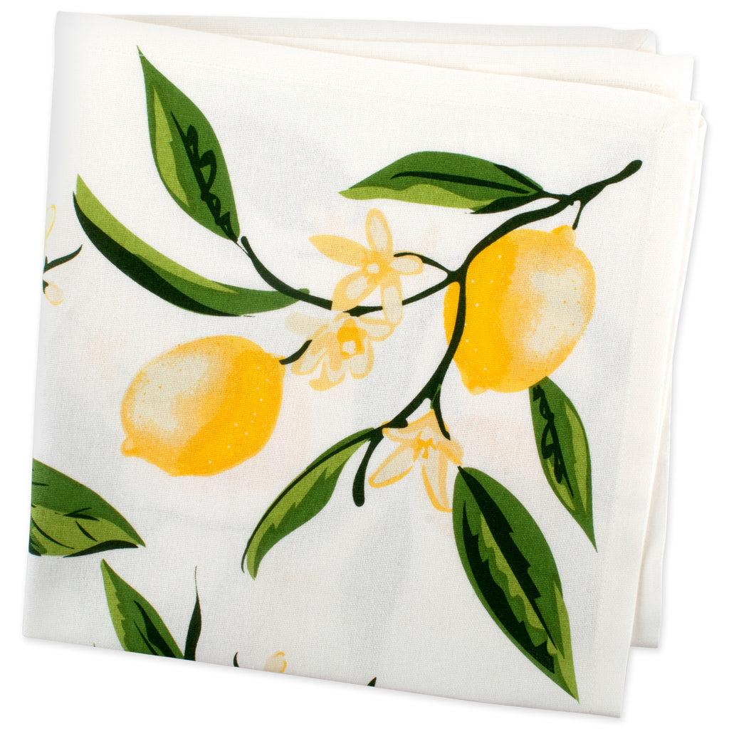 DII Lemon Bliss Print Napkin Set of 6