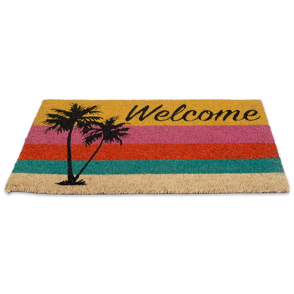 Welcome Palm Tree Doormat