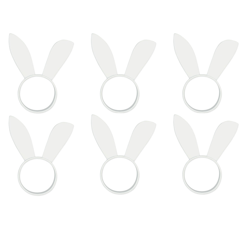 Bunny Ears Napkin Ring Set/6