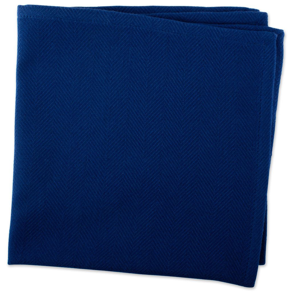 DII Nautical Blue Herringbone Basic Napkin Set of 6