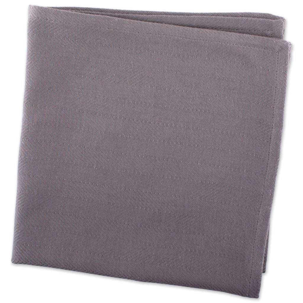 DII Gray Herringbone Basic Napkin Set of 6
