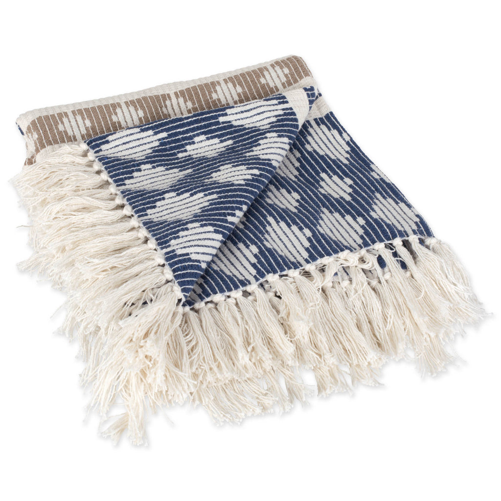 Throw Colby Southwest French Blue/Stone