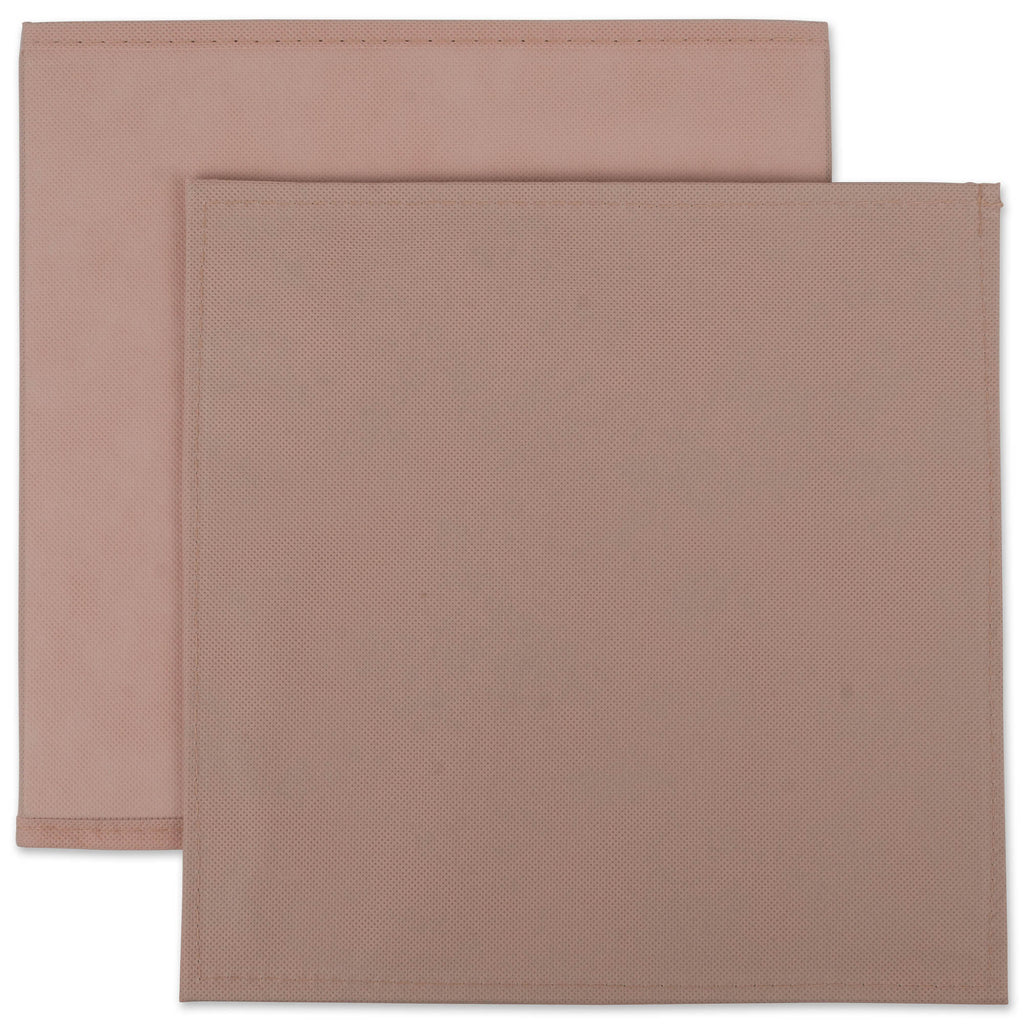 DII Nonwoven Polypropylene Cube Solid Millennial Pink Square Set of 2