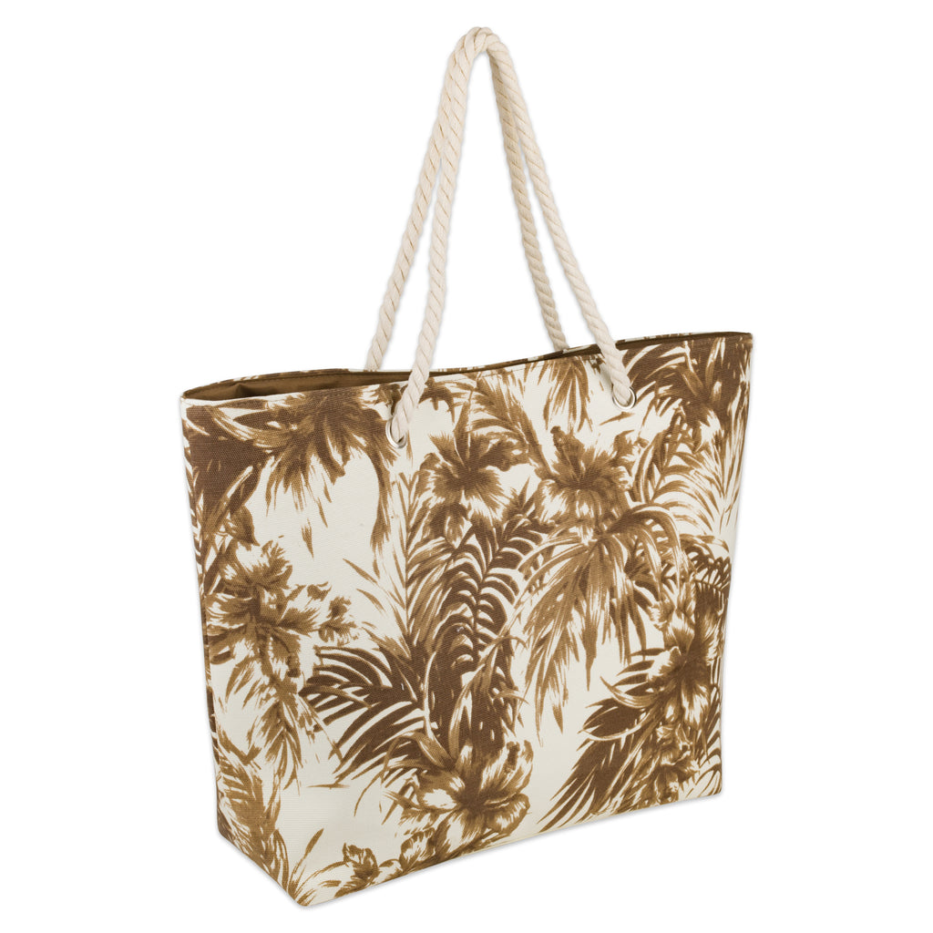 Palm Print Bag - Brown