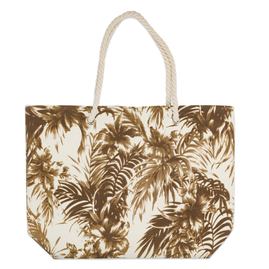 DII Palm Print Bag - Brown