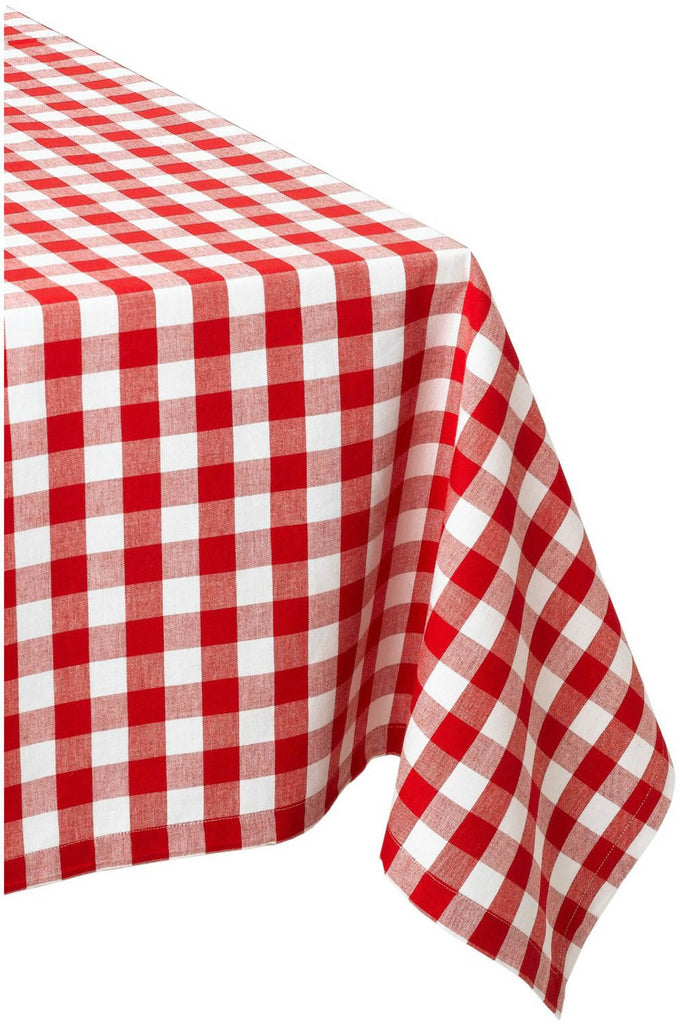 Red/White Checkers Tablecloth 52x52